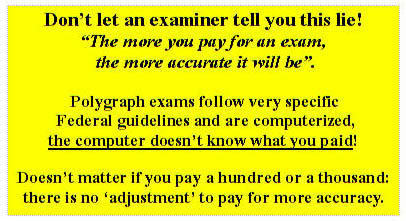 Ral price for Los Angeles lie-detector test